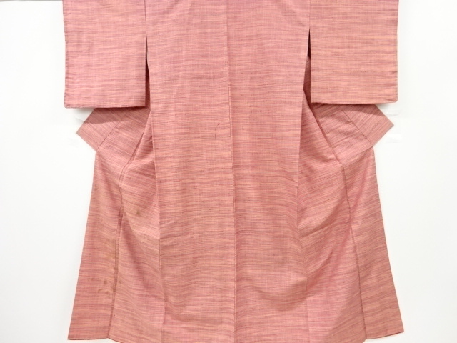 JAPANESE KIMONO / ANTIQUE KIMONO / SILK / TSUMUGI / WOVEN GRID